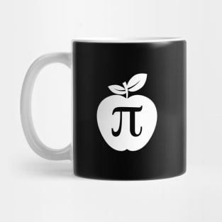 Apple PI Design - White Print Mug